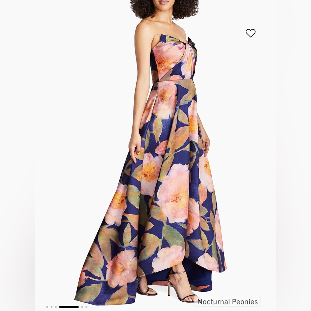 Theia Emilia Strapless Mikado Gown. Size 2 - Picture 4 of 6
